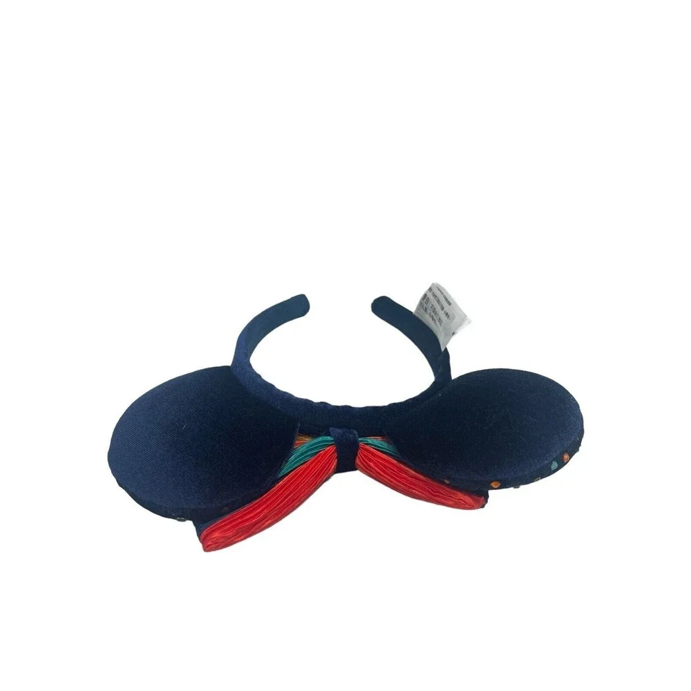 Disney Parks Minnie Mouse Rainbow Pride Jeweled Navy Ears Headband